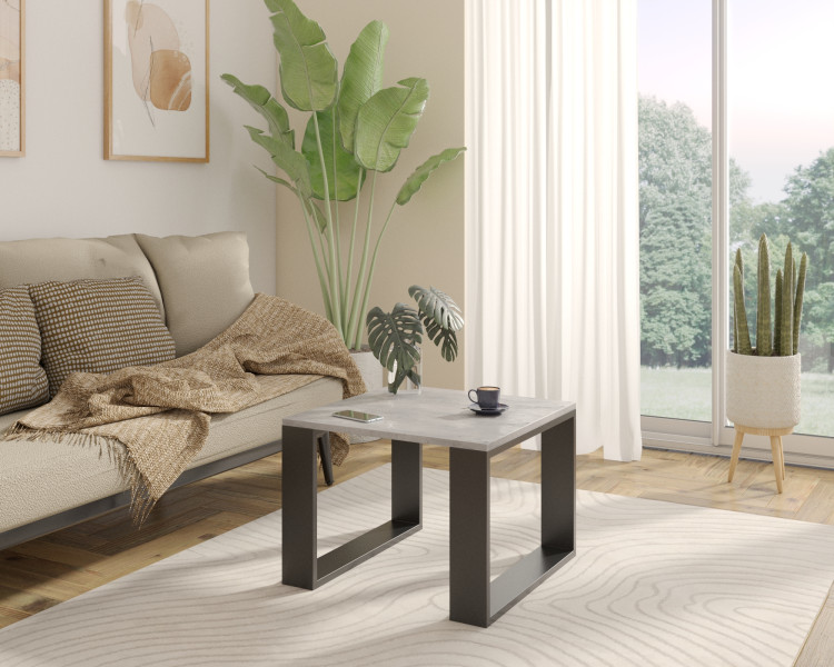 Stolik Bilbo beton/czarny