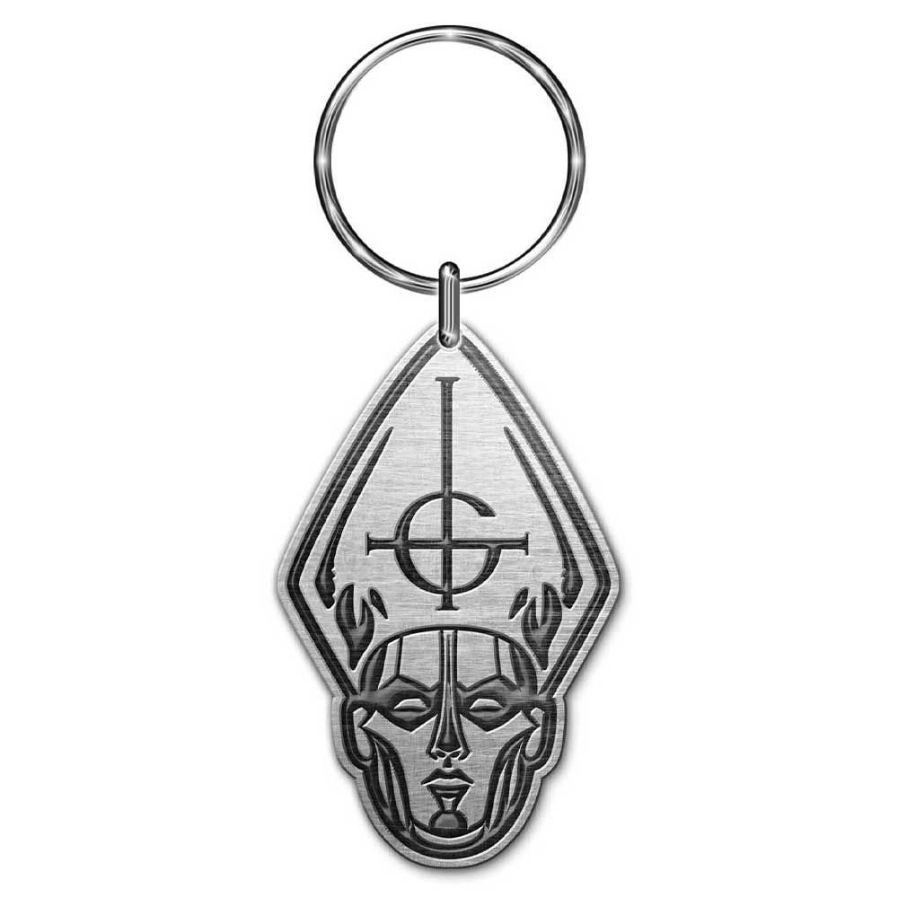 Ghost Papa Head Die Cast Relief Keyring