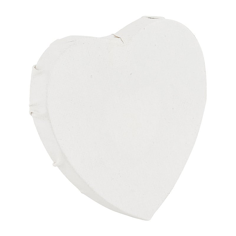 Schildersdoek hart - set van 3 - 10 cm