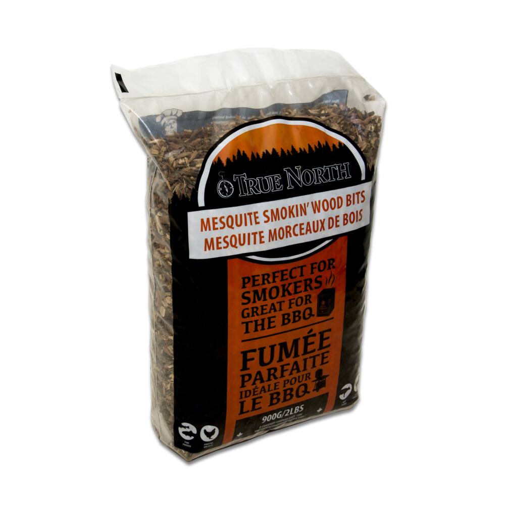 True North Mesquite Smokin', 100% Natural Smoking Wood Chips For BBQ and Smoker, 2-Lb