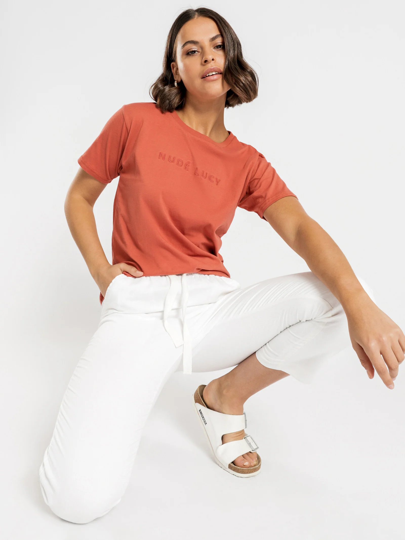 Nude Lucy Slogan T-Shirt