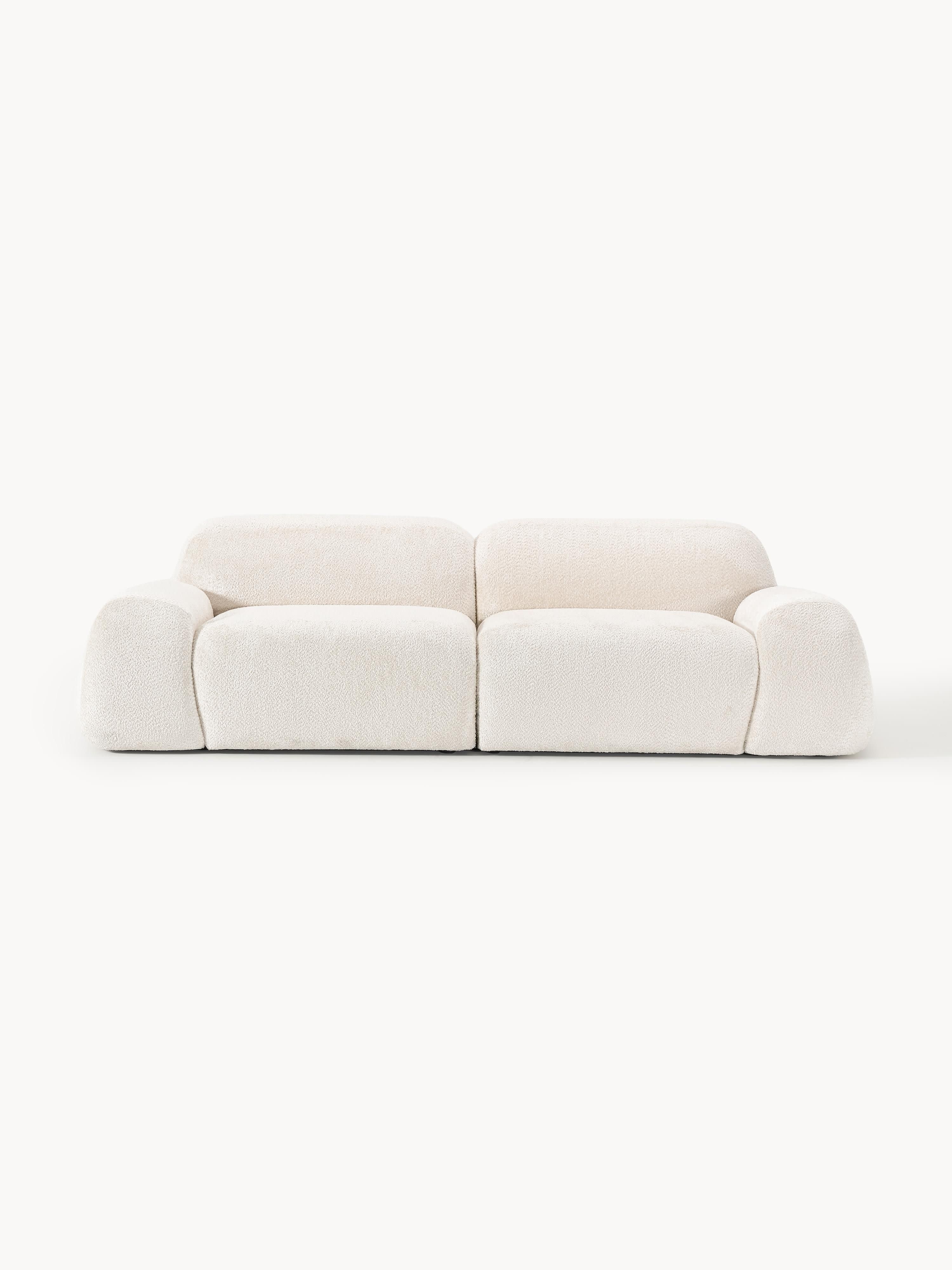 Modulares Sofa Wolke (3-Sitzer) aus Teddy-Bouclé