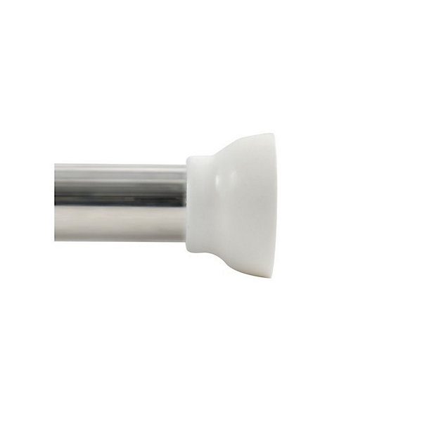 Barre tringle pour rideau de douche ou baignoire extensible sans perçage en Alu MAGIC 75125cm Finition Brillante Spirella