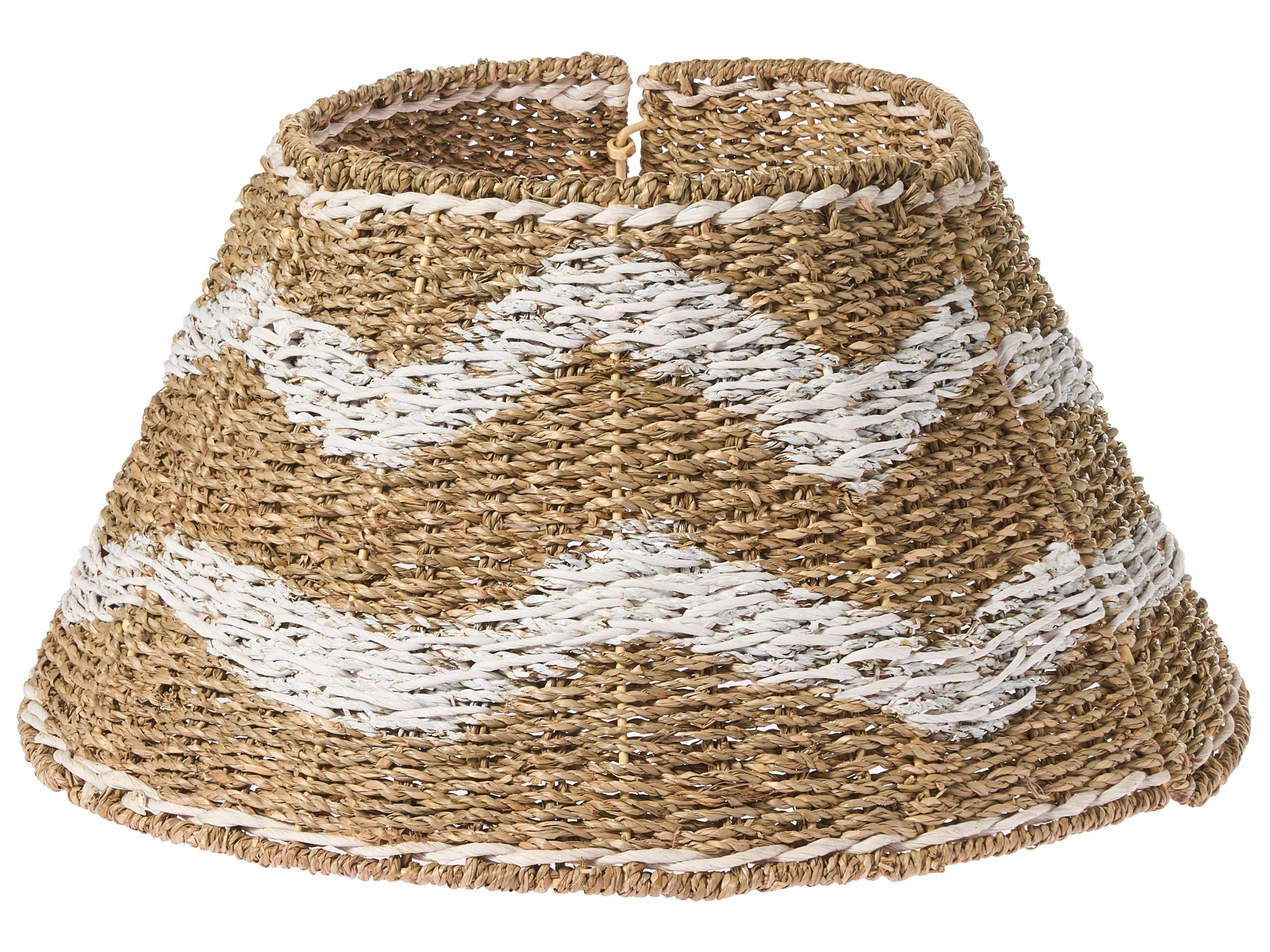 Osłona pod choinkę trawa morska43 cm naturalny z białym