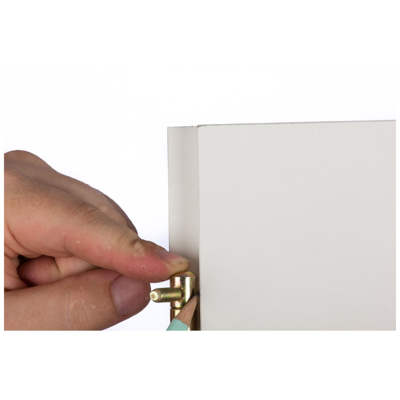 Fiche à tête plate en acier bichromaté Ø 9 mm 2 pièces TEKNIBOX