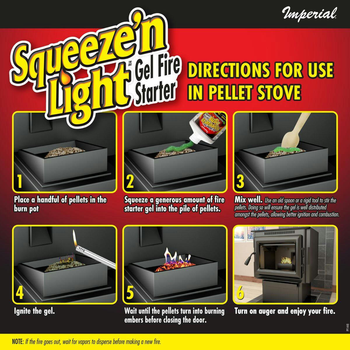 Imperial Squeeze'n Light Fire Starter Gel, Non-Toxic, 22-oz
