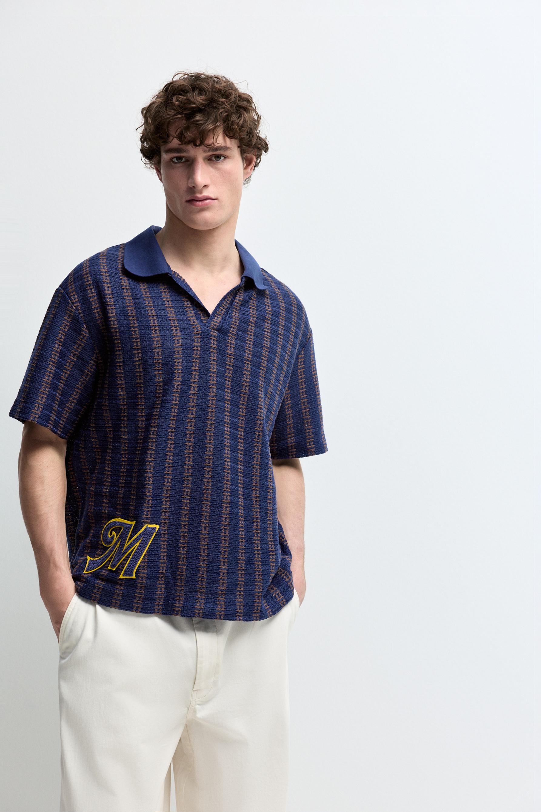 Polo rejilla parche