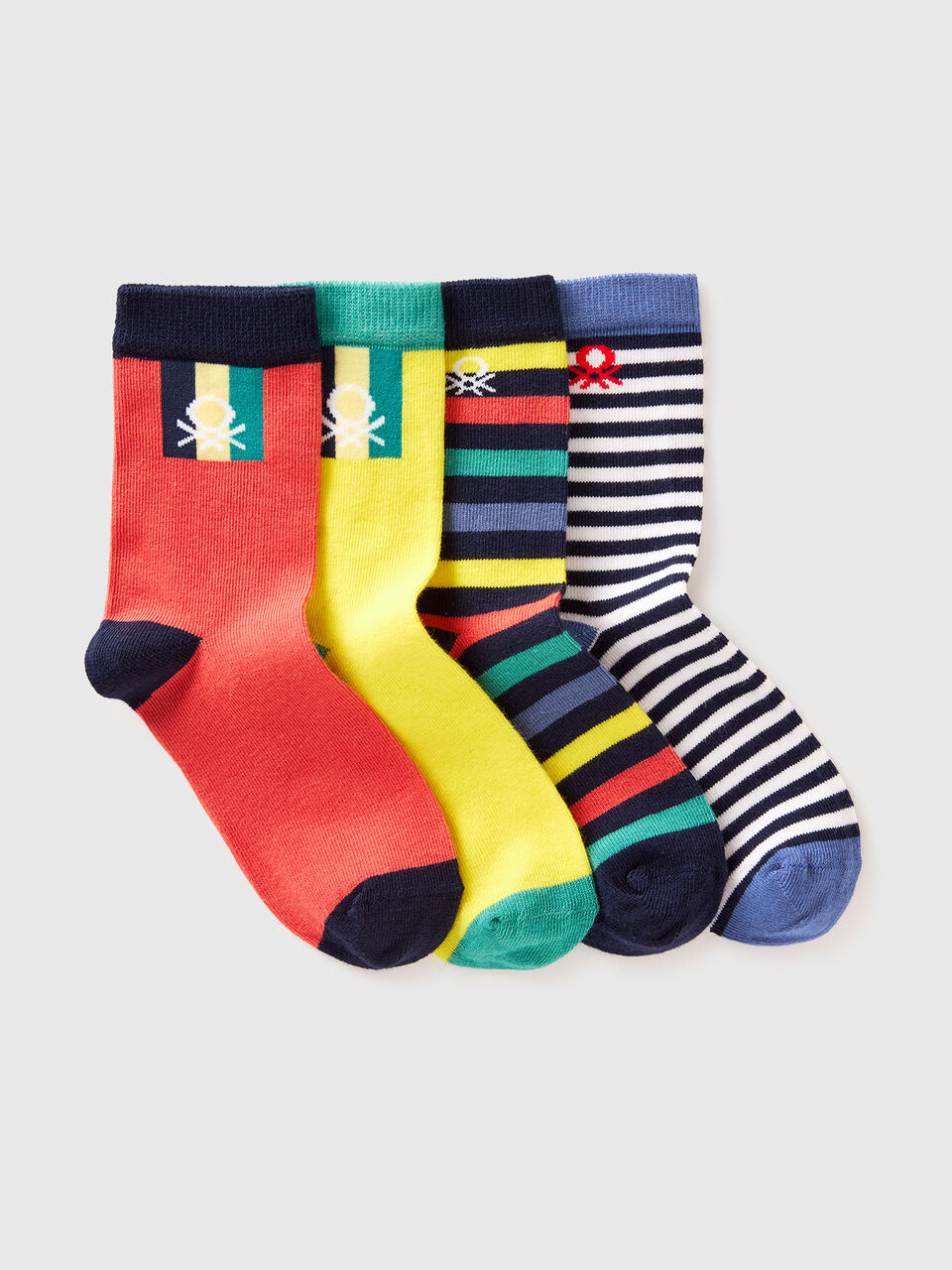 Four pairs of patterned socks