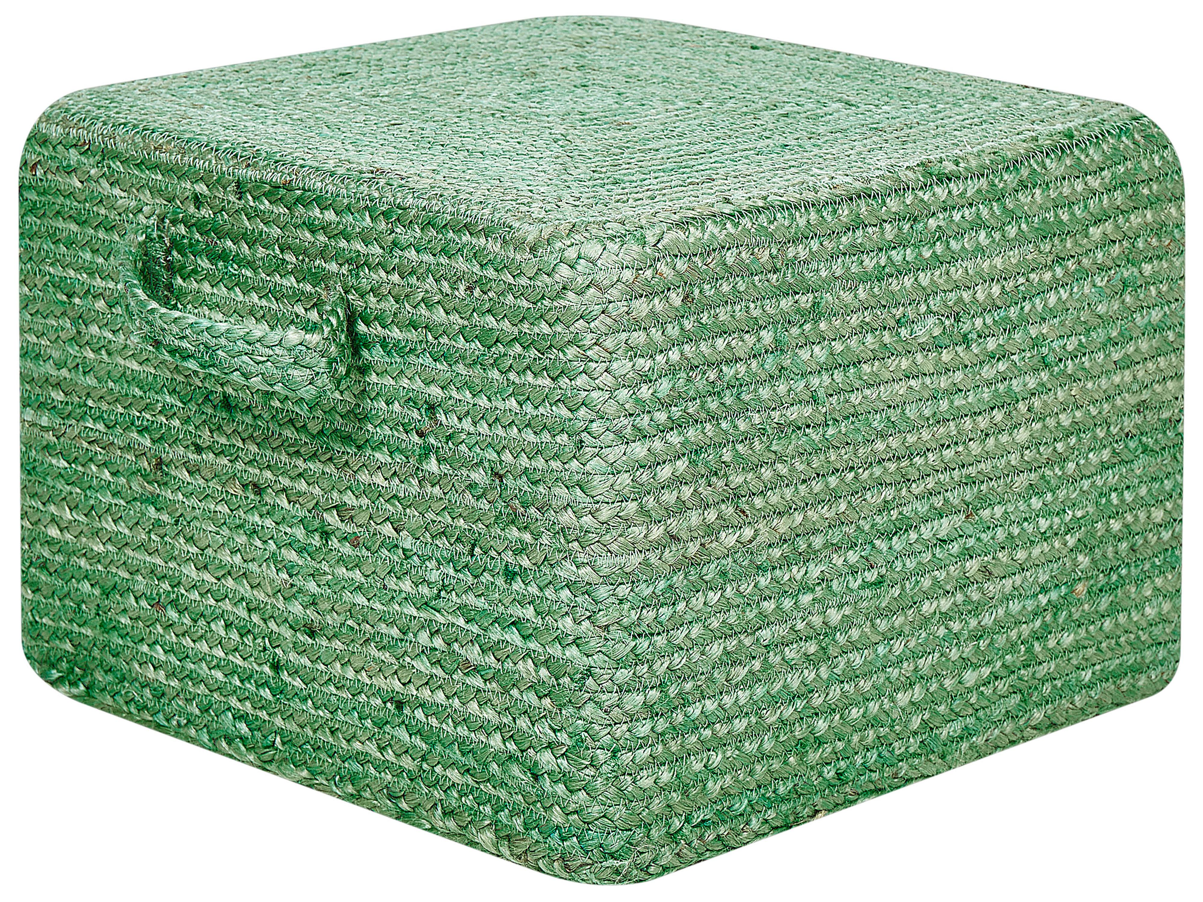 Pouffe DHADAR Jute Green