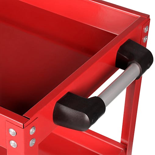 SOGA 2-Pack 3-Tier Red Tool Storage Carts