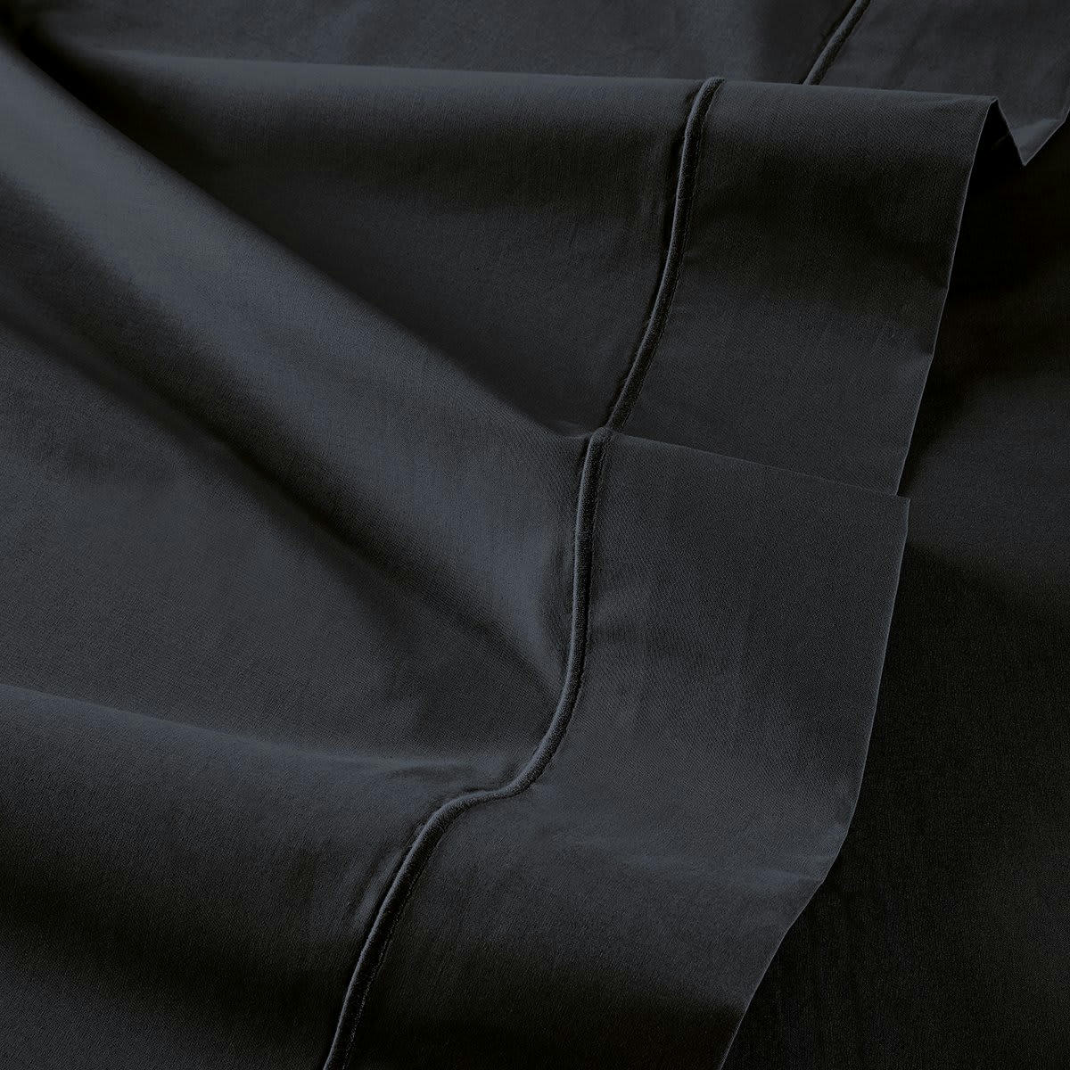 VEXIN - Drap plat percale noir 270x310 cm