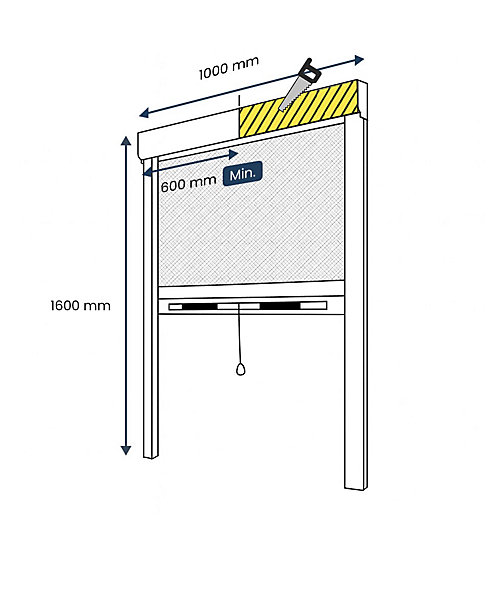 Moustiquaire Enroulable pour Fenêtre - L100 x H160cm Recoupable - Alu Gris Anthracite - Anti-insectes