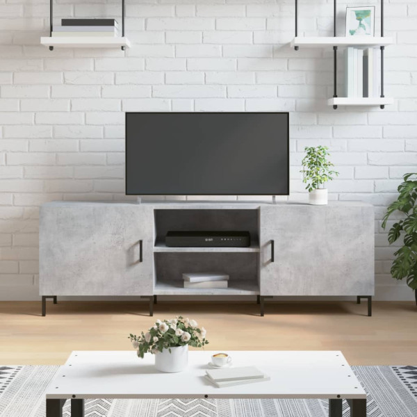 Szafka pod Telewizor Rtv Szary Mat Drzwiczki Nowoczesny 150x30x50cm