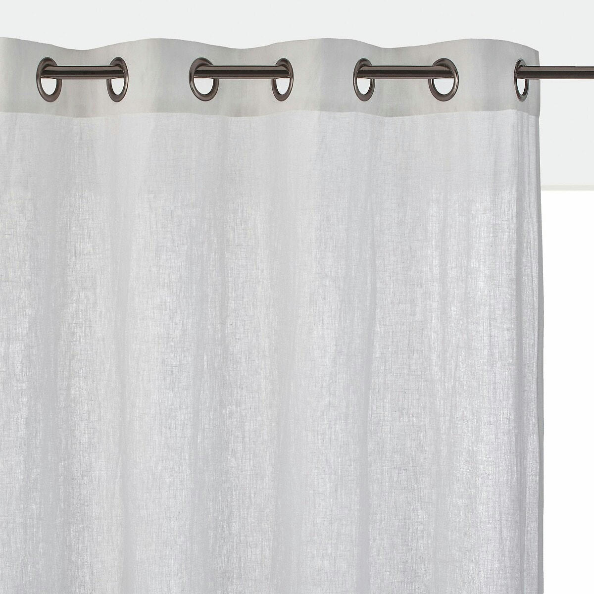 Rideau radiateur lin lavé à œillets, Onega