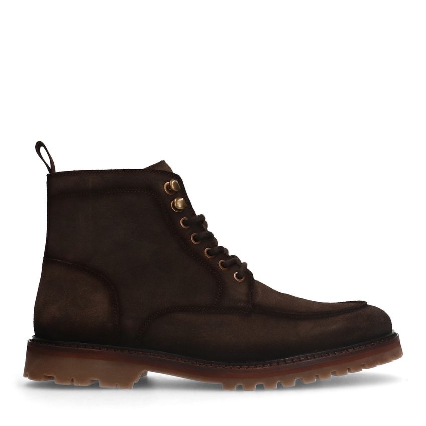 Manfield Bruine suède veterboots