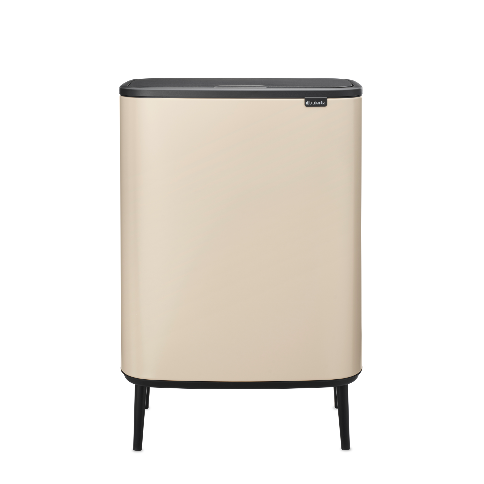 Brabantia Bo Touch Bin Hi, met 1 binnenemmer, 60 liter - Soft Beige