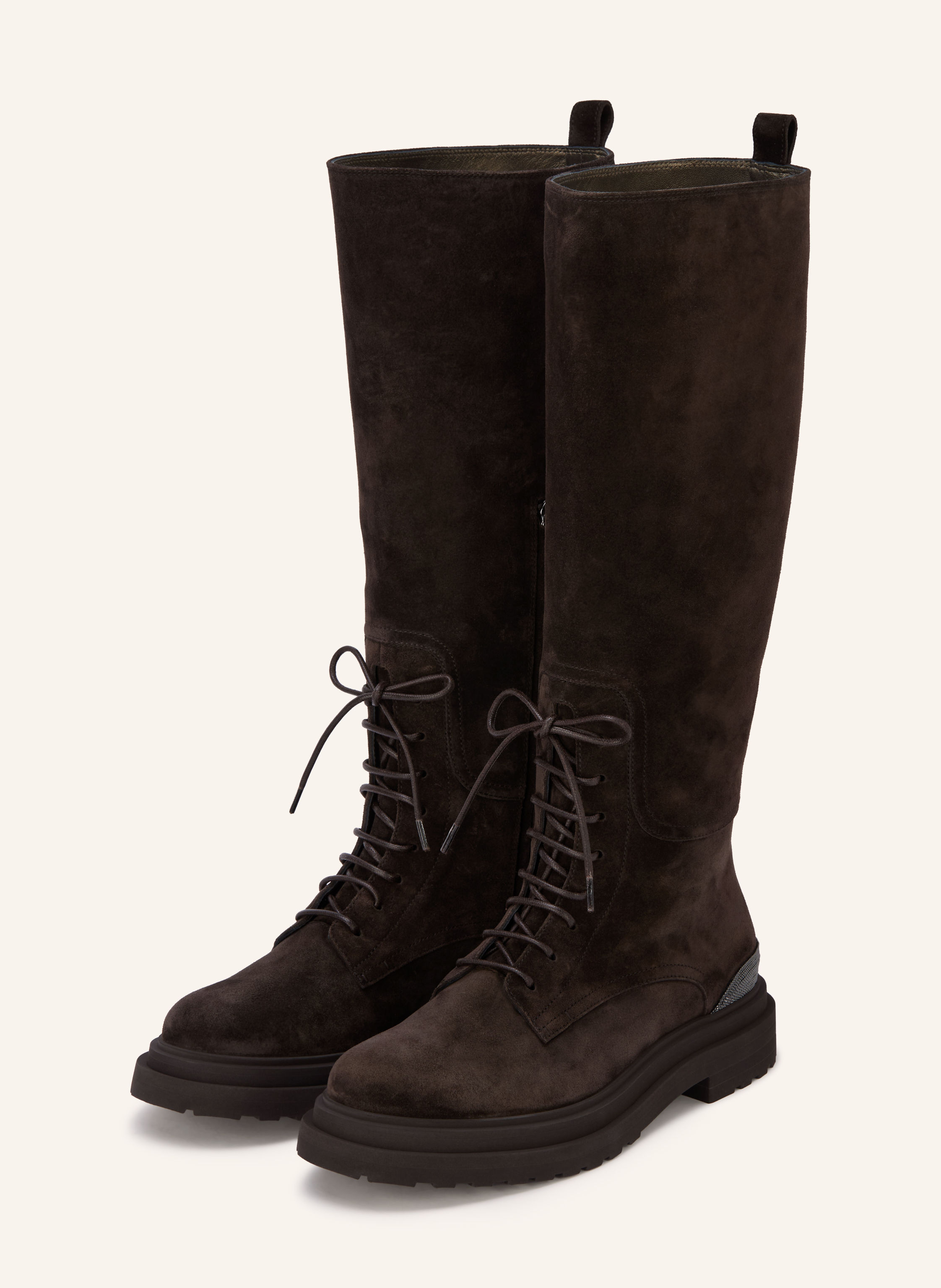 BRUNELLO CUCINELLI Stiefel mit Schmuckperlen