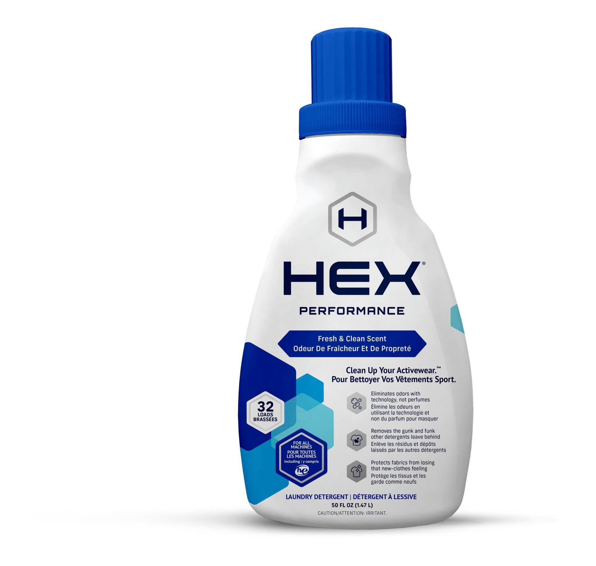HEX Performance Liquid Laundry Detergent, Assorted Scents, 32-Load, 1.47-L