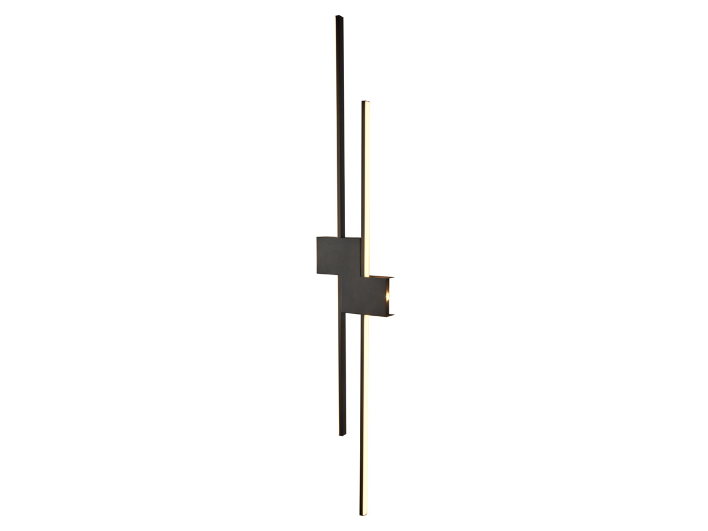 Kinkiet Linealo LED 4-punktowy 118 cm ze ściemniaczem czarny