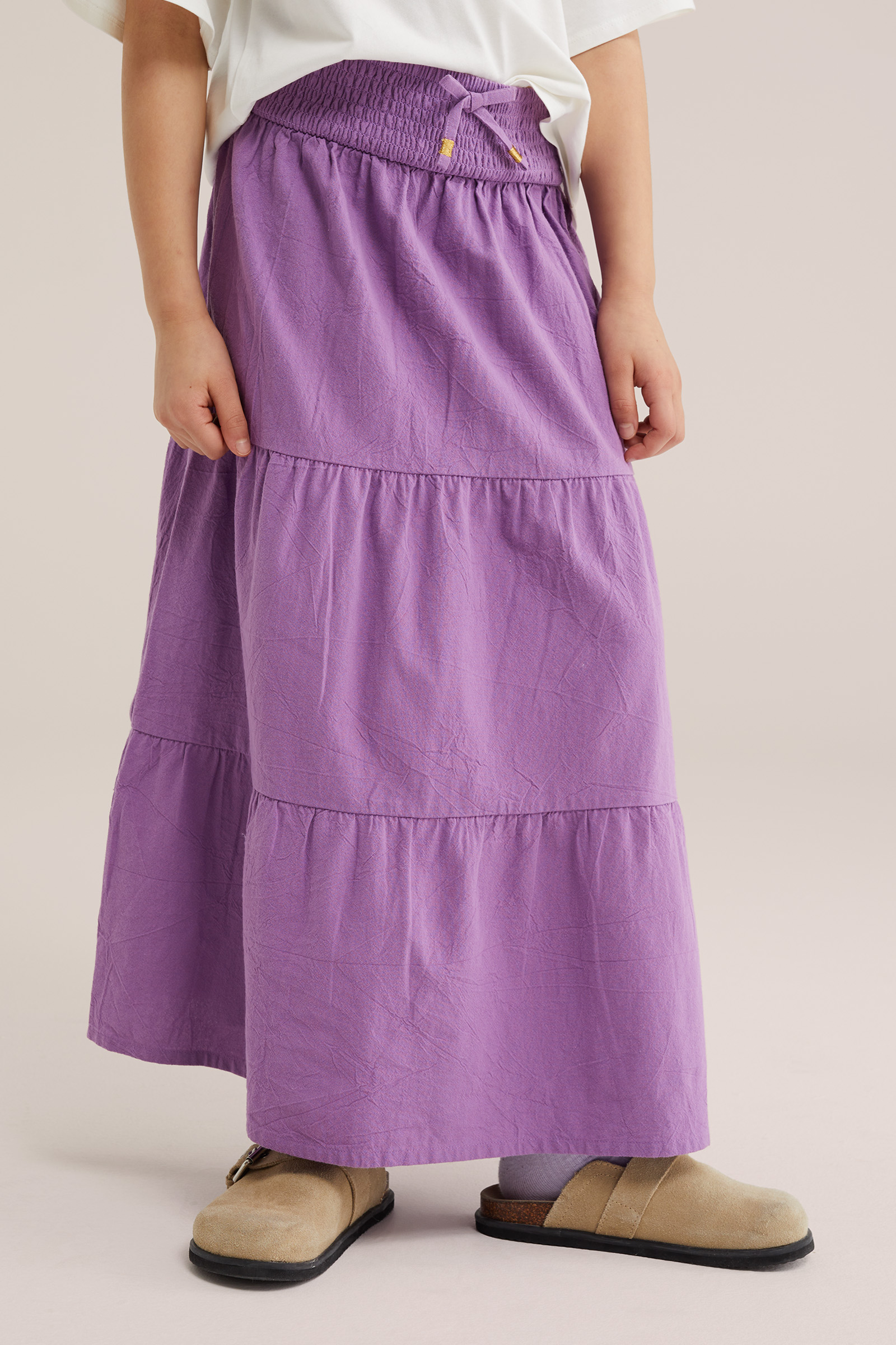 Meisjes maxi rok van katoen