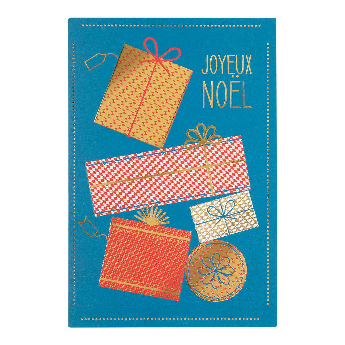- Carte De Vœux Noël Chic Pile Cadeaux