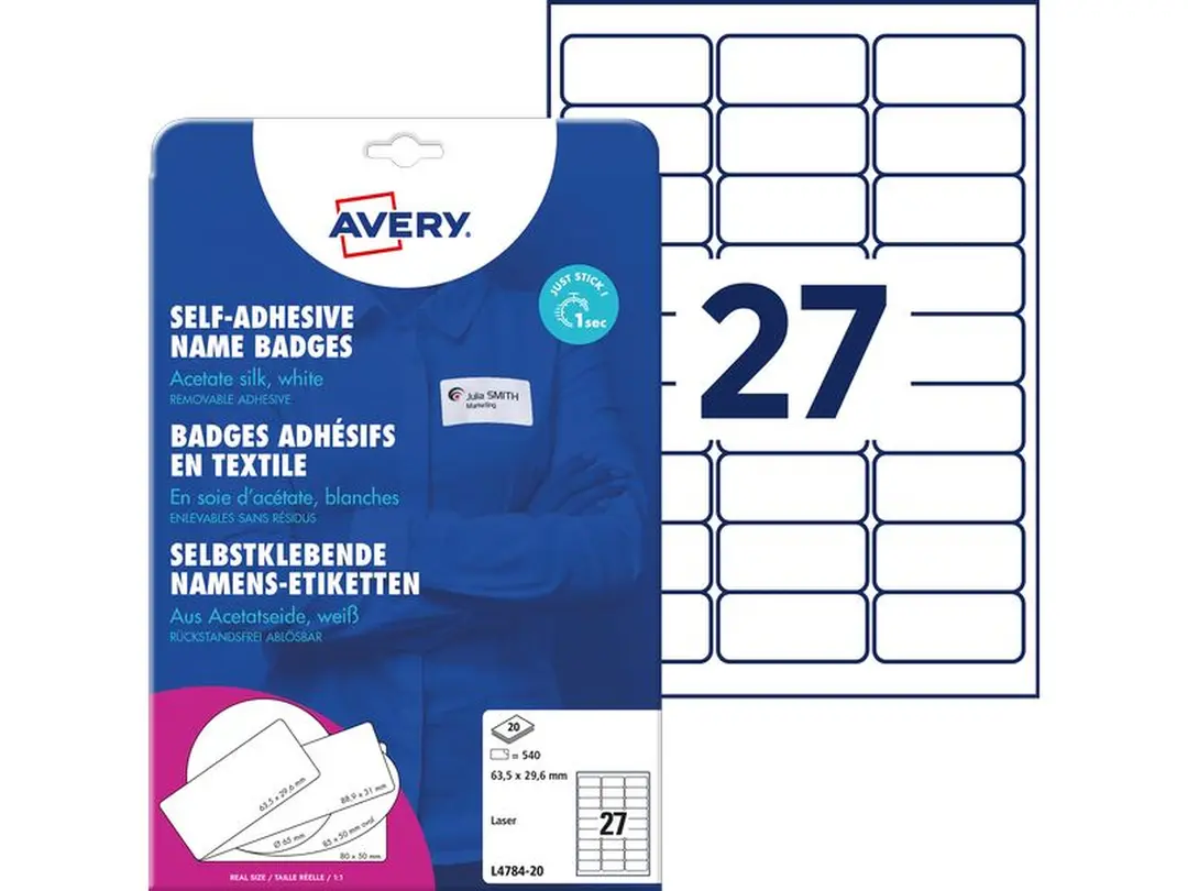 Etiketten 20er-Set L4784-20