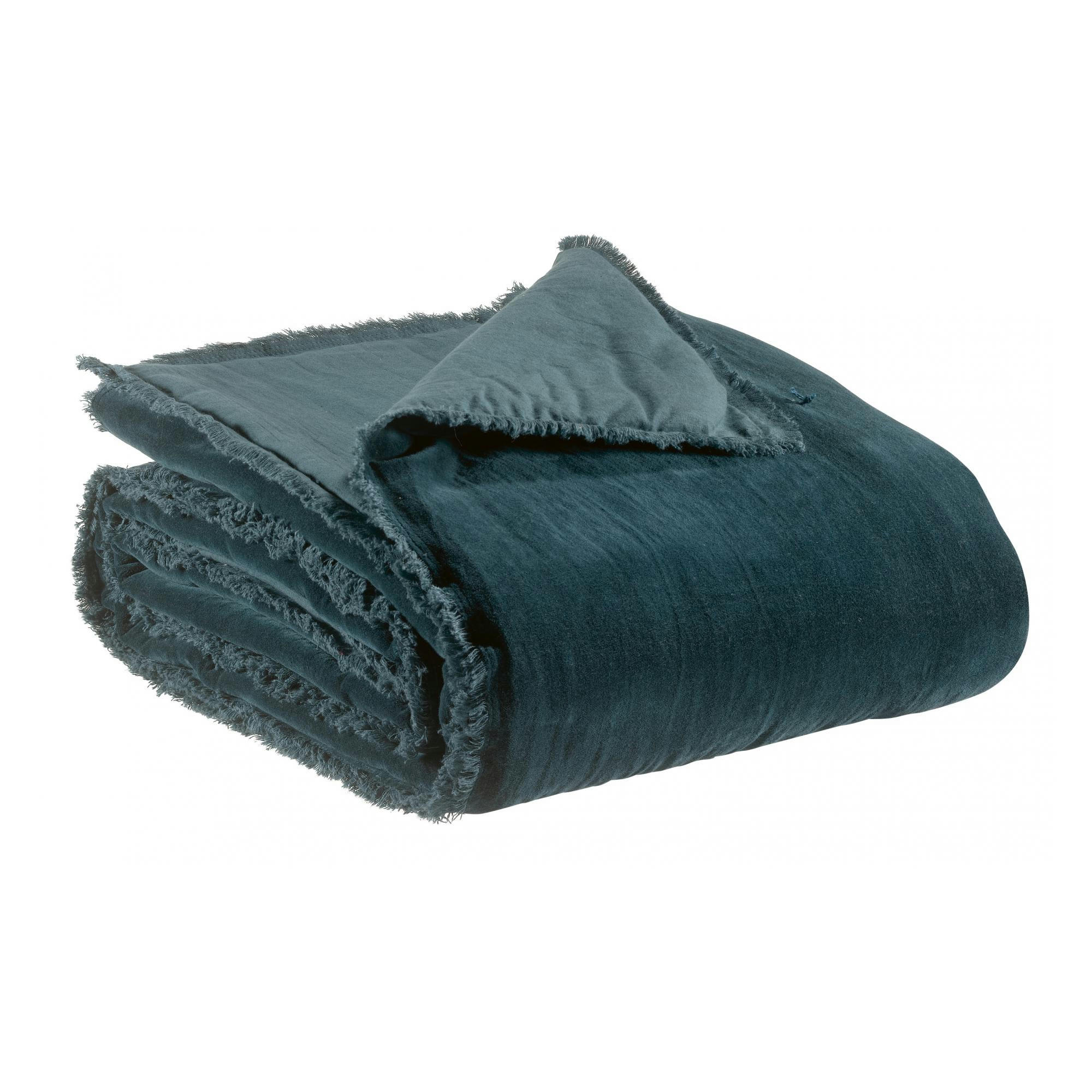 FARA - Edredon  en coton paon 85 x 200