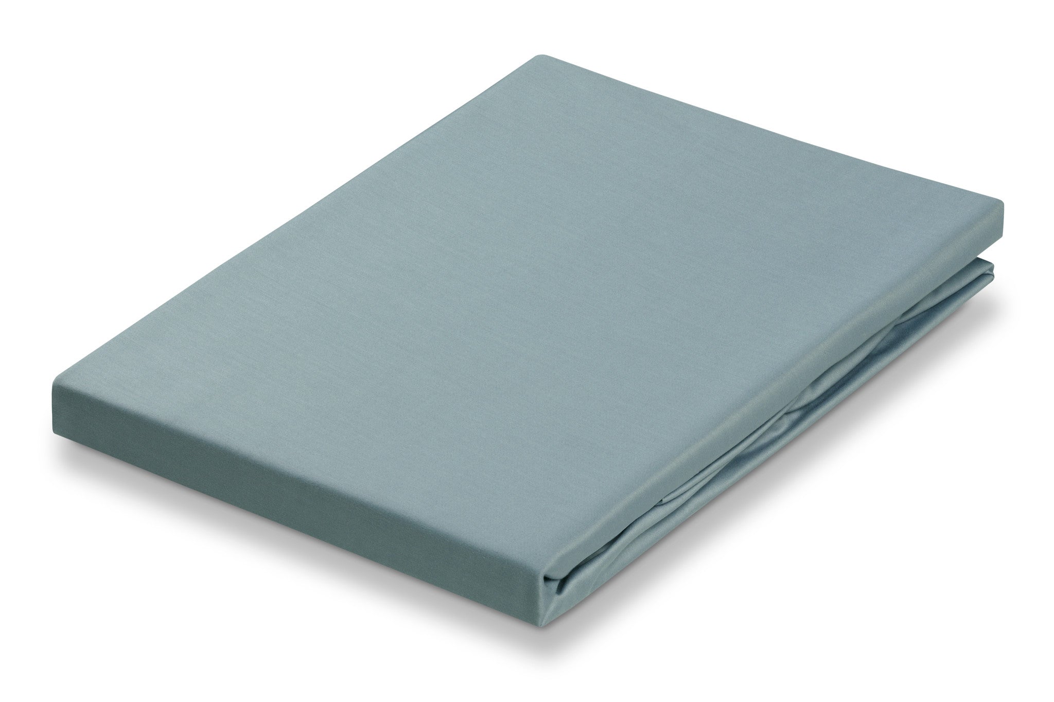 Satin Soft Hoeslaken Pearl Blue   160 x 200 cm   Blauw   Satijnkatoen
