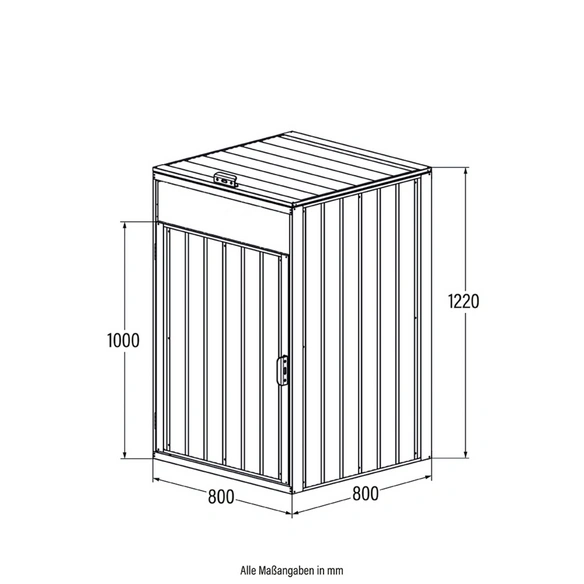 Mülltonnenbox »CUBO«, 1x 240L Erweiterung