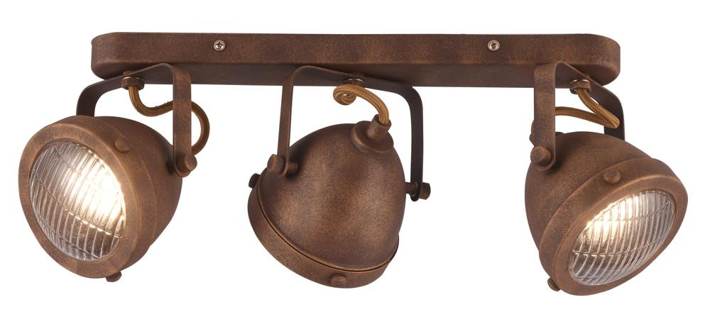 Lampa sufitowa brązowo-rdzawy FRODO3xGU10x40W wym: 15x43x12 cm Candellux