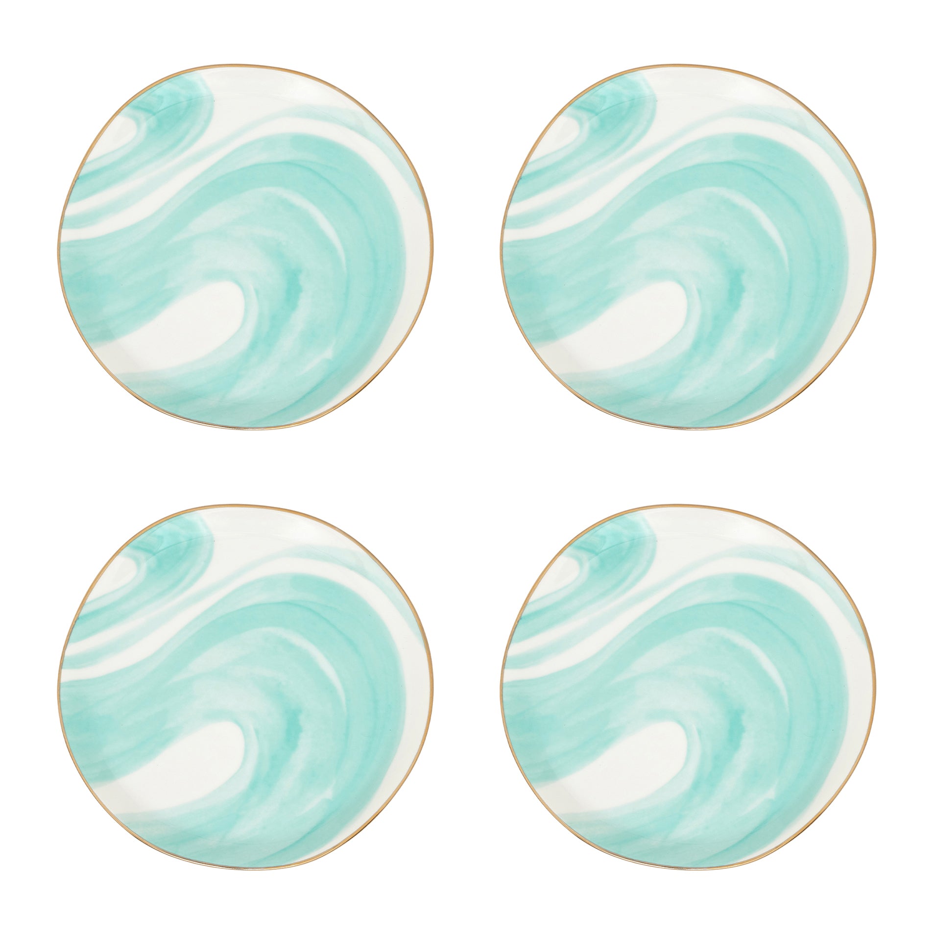 Urban Nature Culture Good Morning Gebaksbord - Emerald Green - 4 st.