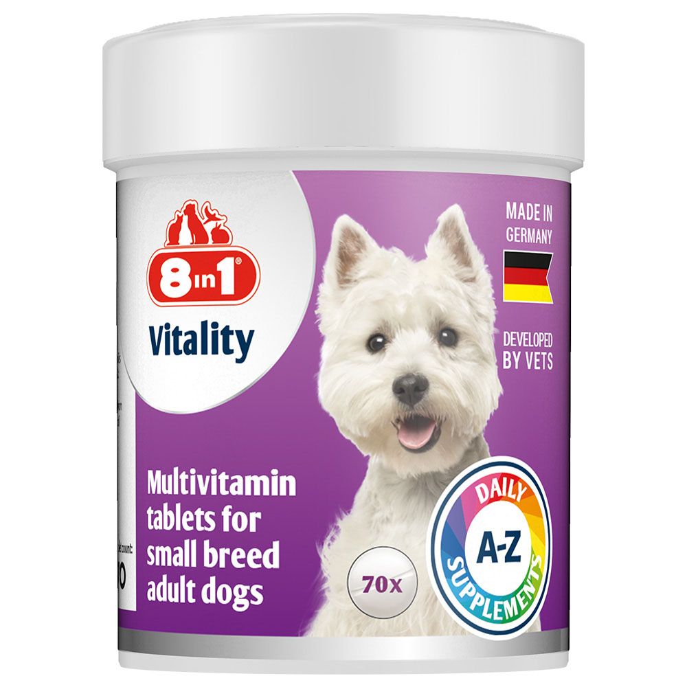 8in1 Vitality Multivitamin Tablets for Small Breeds