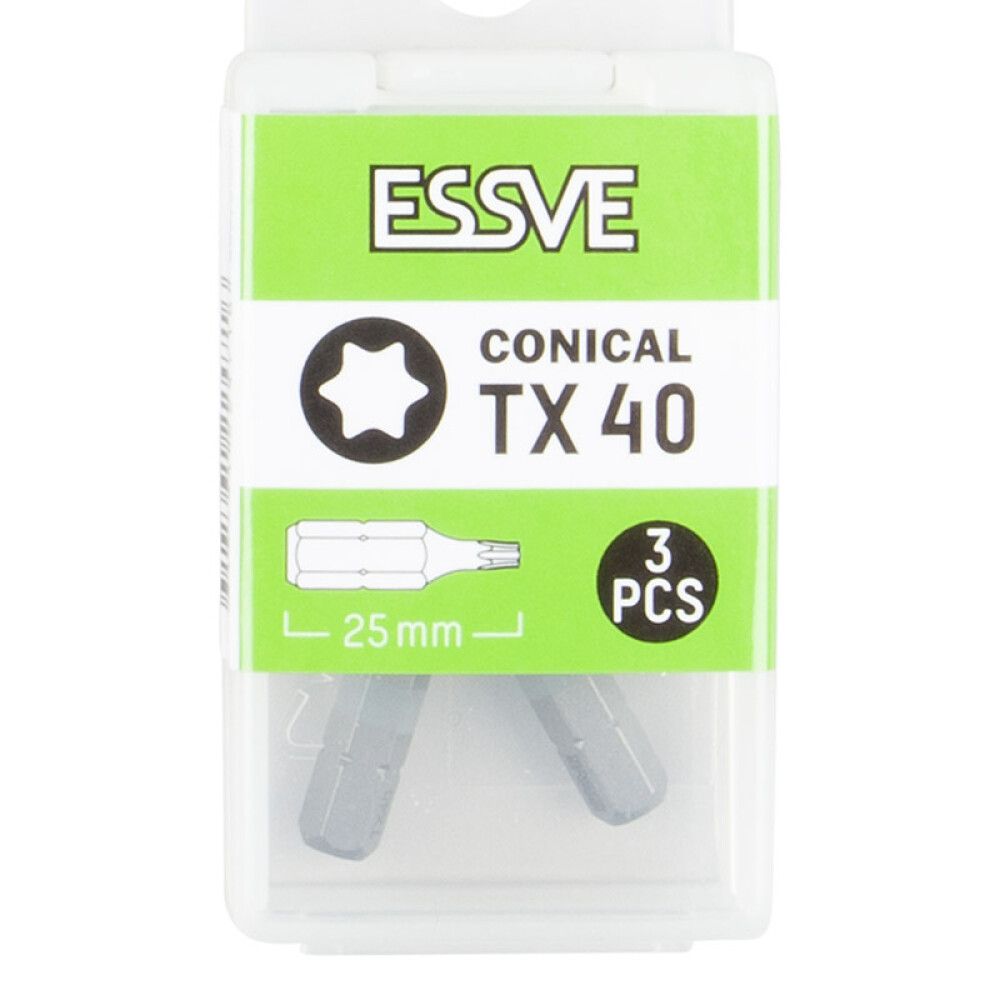 BITS ESSVE TX40 KONISK 25MM 3PK