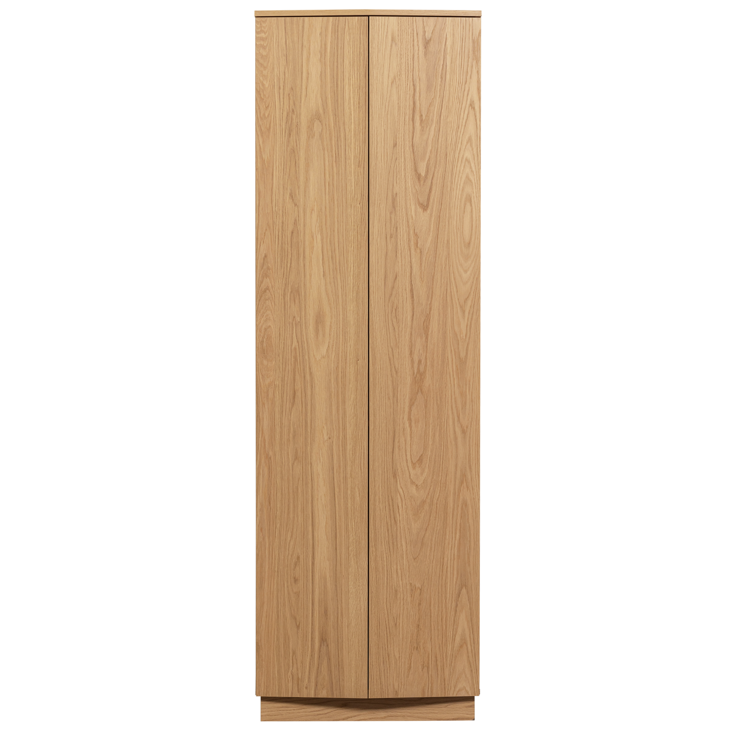WOOOD Zuma Hoge Kast - Push-To-Open - Eiken - Transparant - 210x67x46