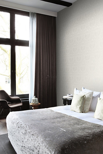 Origin Wallcoverings papier peint ornement beige brillante 53 cm x 10.05 m