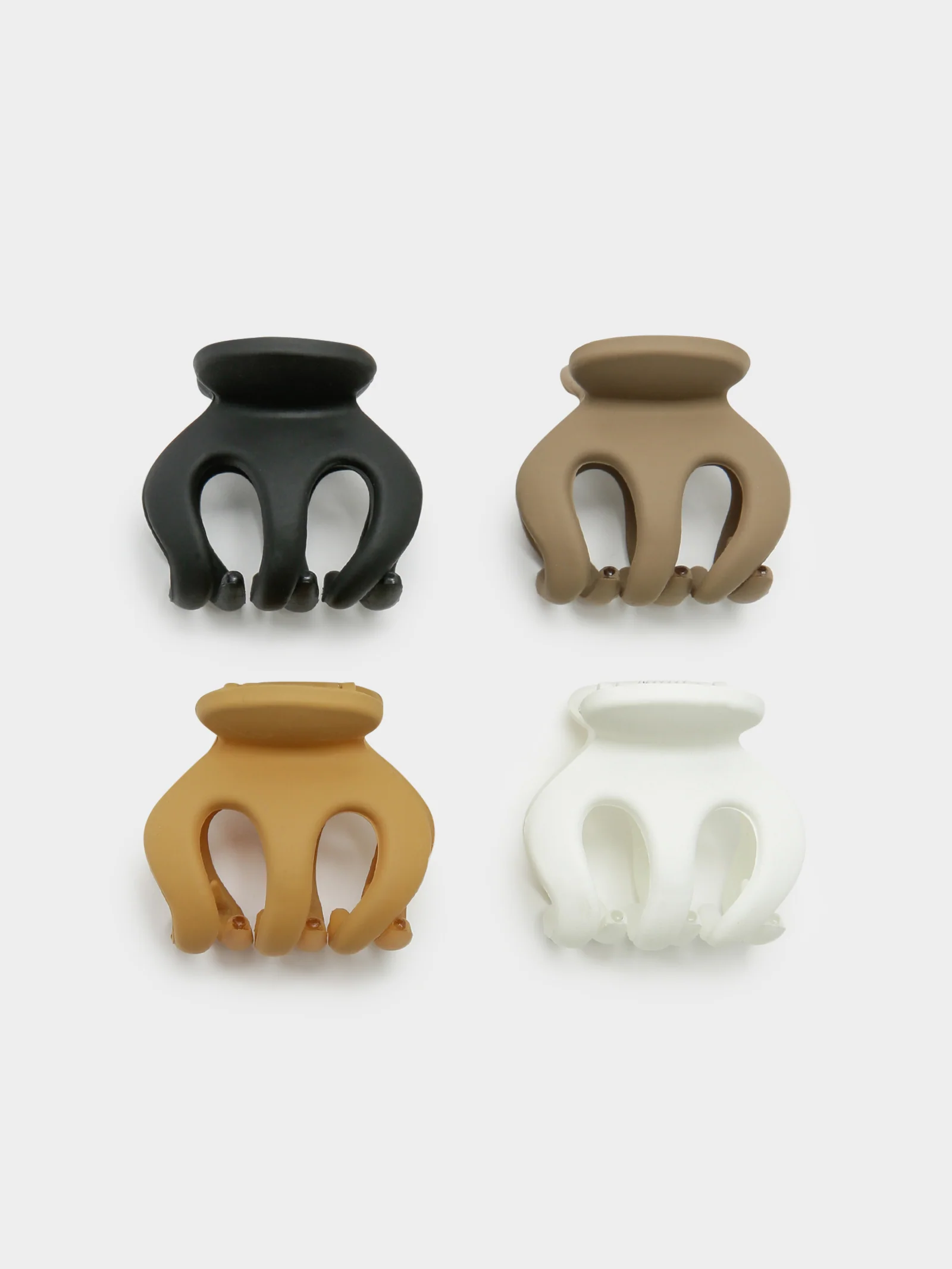 4 Pack Mini M-Shape Claw Clips