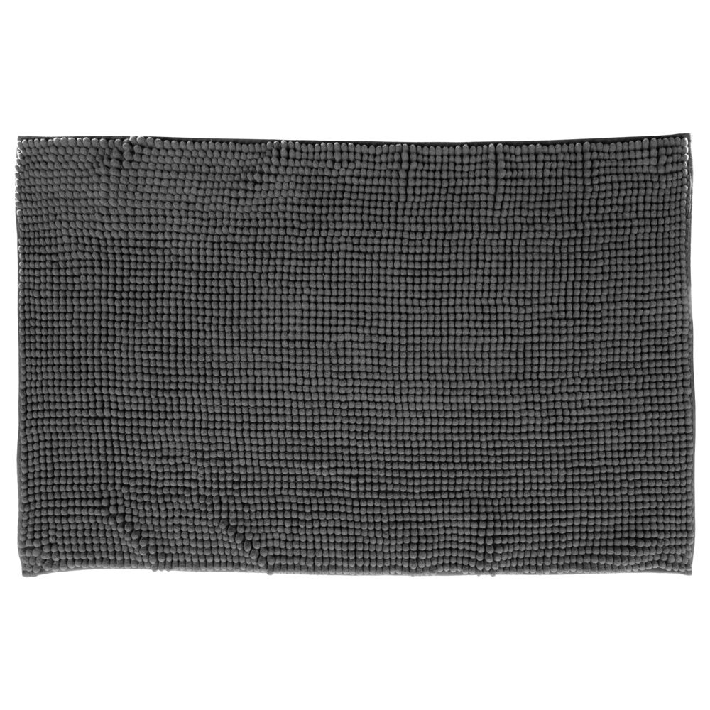 Tapete wc chenille cinza80x50cm