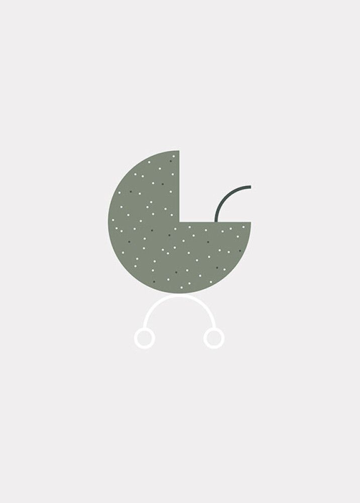 POSTER KOMAR BABY HELLO WORLD 50 X 70 CM