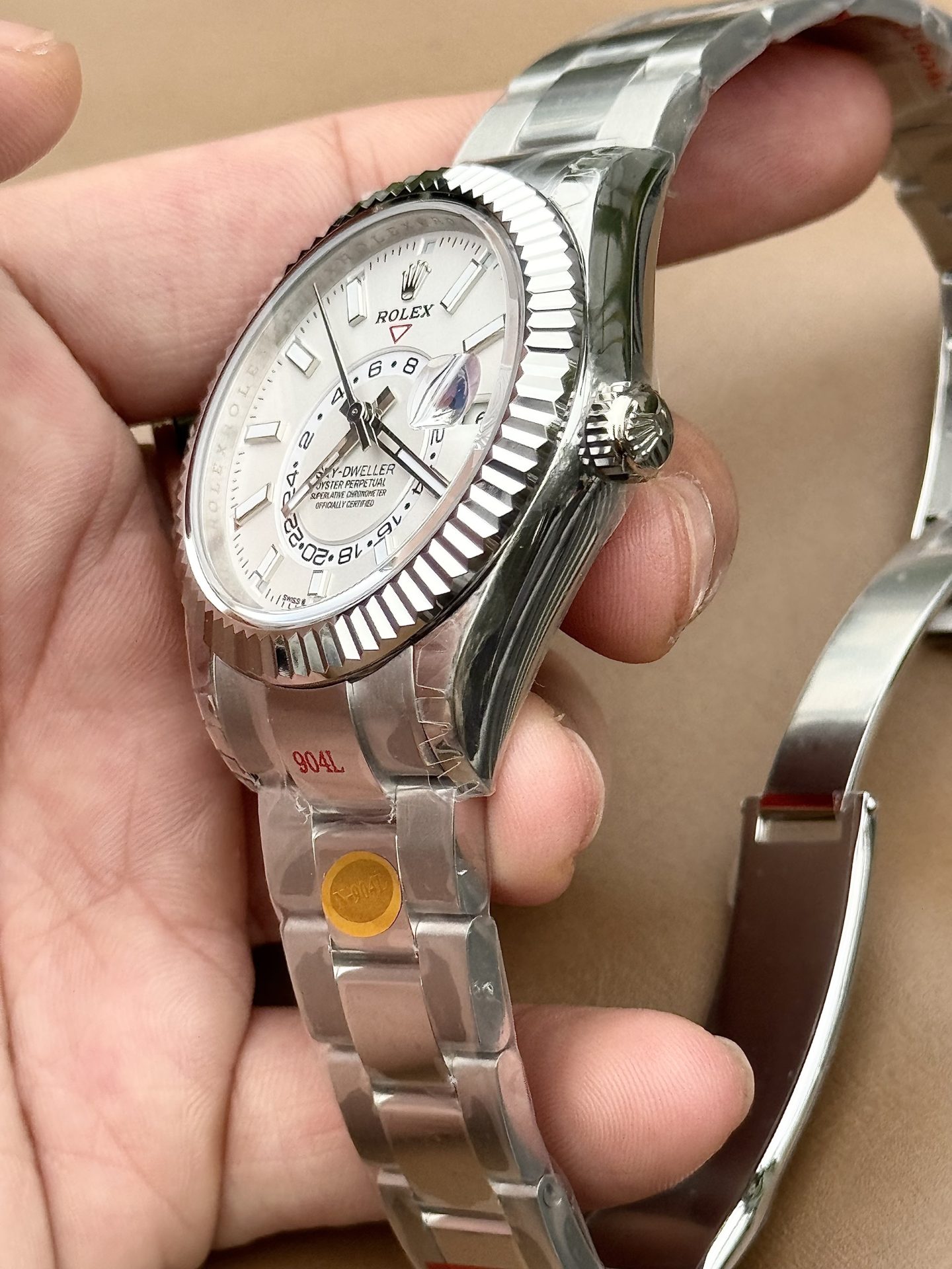 Rolex Sky-Dweller 326934 316L Steel White Dial 42mm Oyster AAA Replica