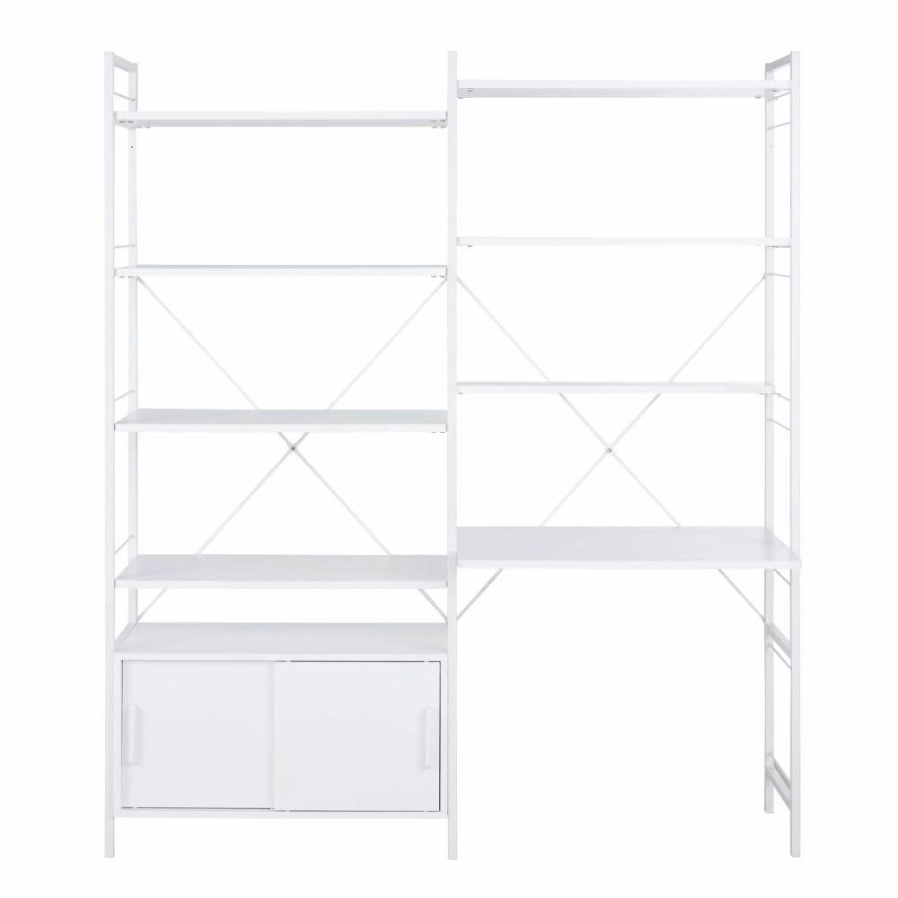 Orsa - Plateau de bureau modulable blanc