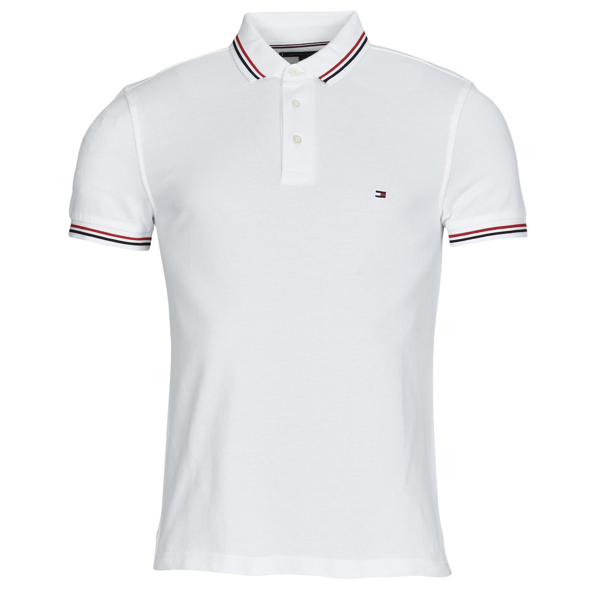 Tommy Hilfiger - TIPPED SLIM FIT POLO - White