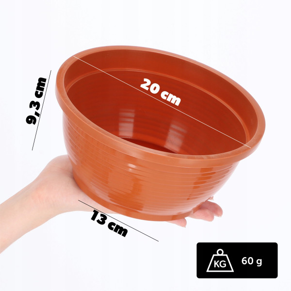 Doniczka Osłonka Donica Na Kwiaty 20cm Kolory Misa