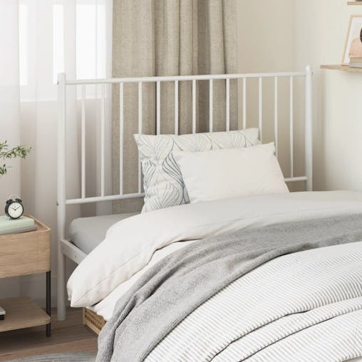 NNEVL Metal Headboard White 107 cm