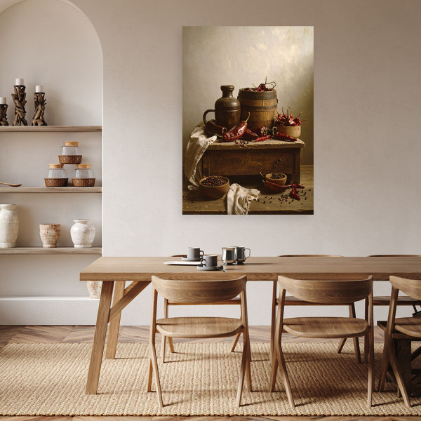 Obraz pionowy do kuchni jadalni restauracji, Papryczki chili 20x30