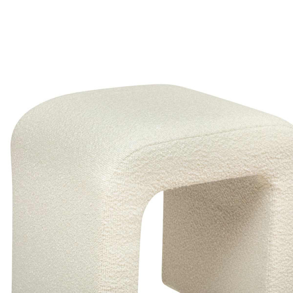 Stołek łuk bouclé SEVI, wys. 43 cm