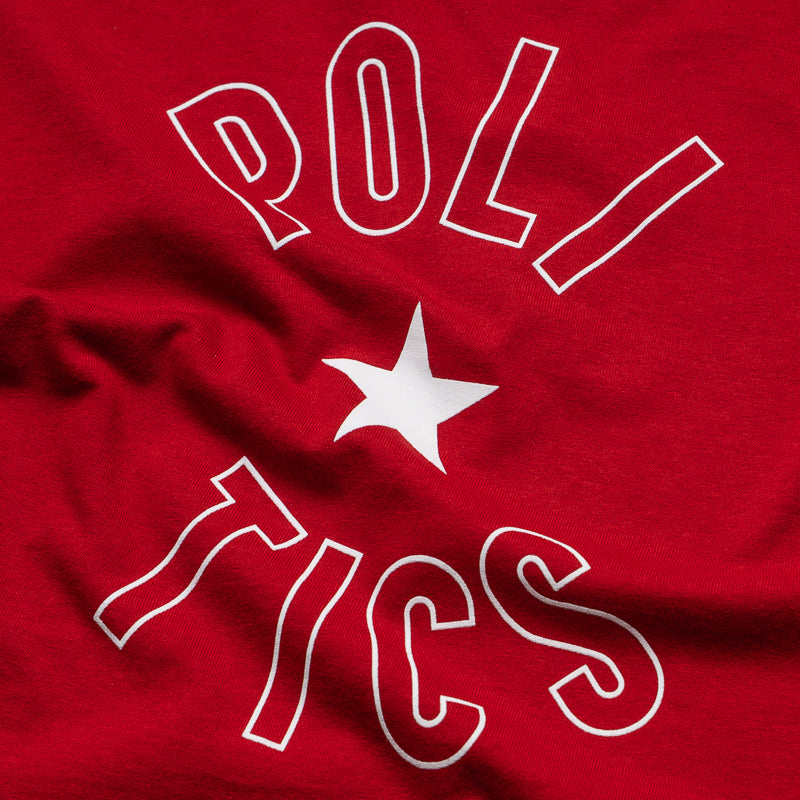 Politics Ball Tee - Dark Red