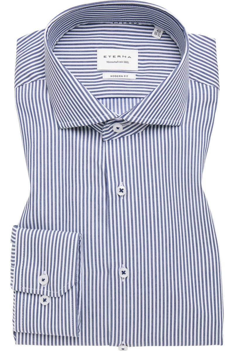 ETERNA Modern Fit Hemd marine, Gestreift