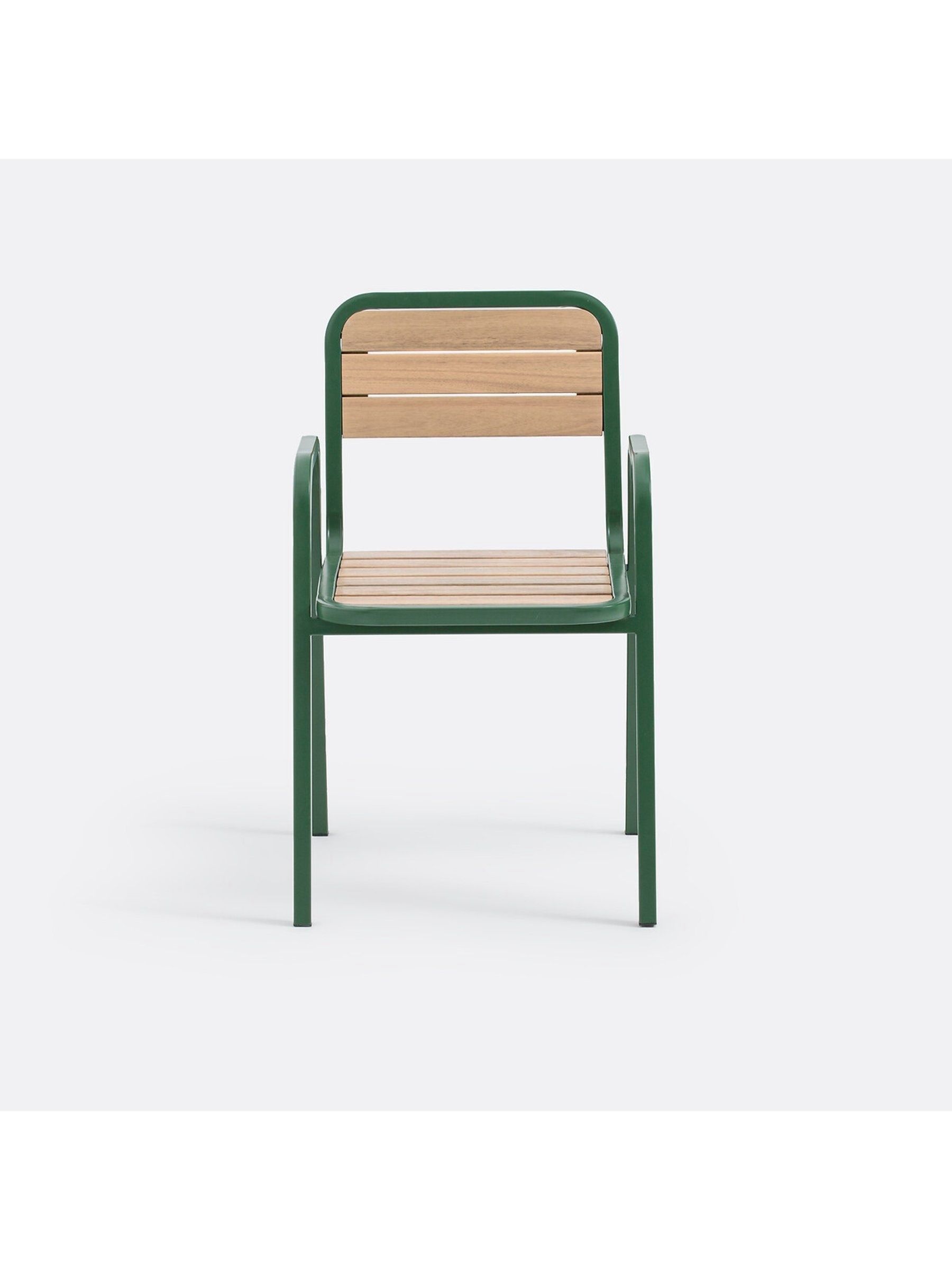 La Redoute Intérieurs Set of 2 Acacia Green Jaja Metal Garden Amchairs