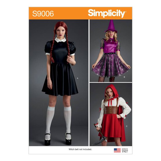 Simplicity Halloween Costume Sewing Pattern S9006 (14-22)