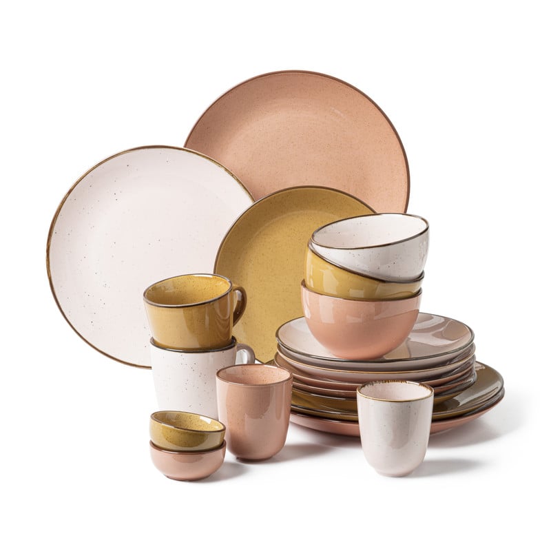 Schaaltje Emma - roze - &Oslash;12x7.5 cm